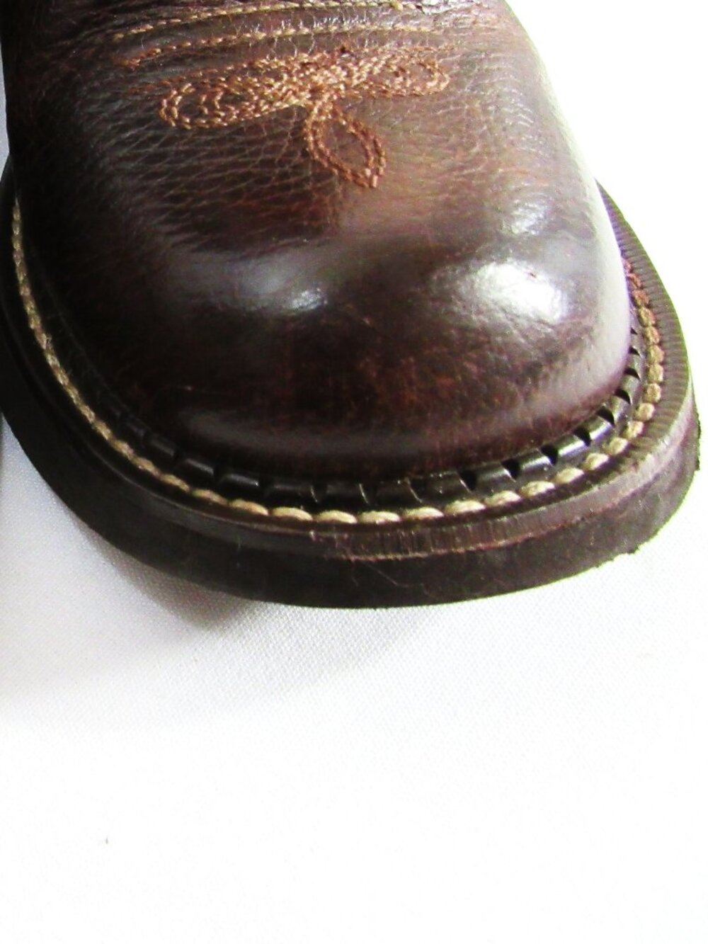 ARIAT WOMEN'S LEATHER BABY PHAT WESTERN BOOTS SIZE 8.5B RUSSET BROWN - Picture 6 of 12